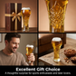 🍺 KÖP 3, FÅ 1 GRATIS! ✨ Stor kapacitet utsmyckat präglat ölglas – Heavy-duty & vintage design – Perfekt för ale, lager eller iskaffe – tålig och diskmaskinssäker – en imponerande presentidé 🎁