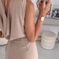 🔥🎁Nyhet 50 % RABATT🔥💖Ärmlös jumpsuit med blomstersmyckning för kvinnor🌸