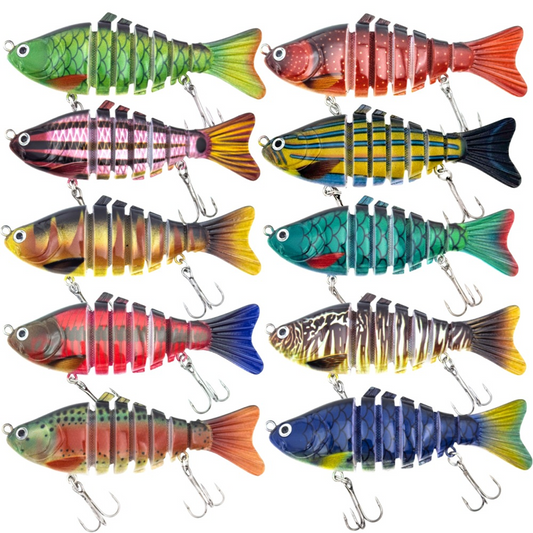 🎣 50 % RABATT! 🐟 Flersegmenterad bionisk simbete