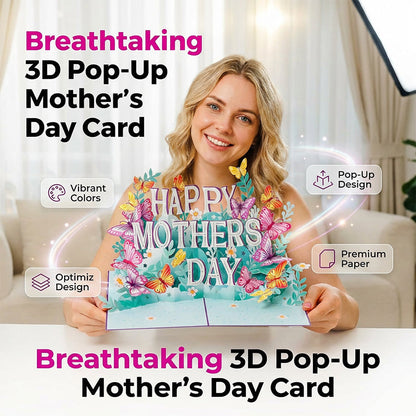 💐MORS DAGS REA 50%💐 3D-popup-kort med laserskurna detaljer 💌