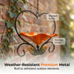 🐦 Få 50 % rabatt nu! 💖 Hjärtformad fågelmatare – blommönster, hängande, rostfri, perfekt för din trädgård eller balkong 🏡