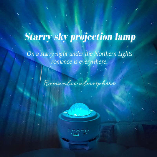 Bluetooth-högtalare med stjärnklar projektionslampa