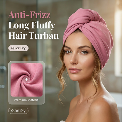 ✨Köp 1 få 1 gratis 👒 Fluffig hårturban | Antifriss & Snabbtorkande