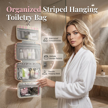 Randig hängande necessär för resan