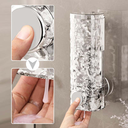 ❄️Sommarfräsch 50% rabatt!🧼Påfyllningsbar schampo- och duschgeldispenser med sugkopp – Väggmontering utan borrning för ett snyggare badrum