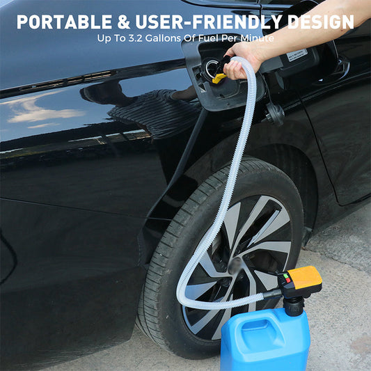 ⛽✨ Autostoppande bränslepump – Förhindrar spill & batteridriven för båt, ATV & traktor!