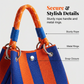 👜✨50% RABATT! Randig stickad hinkväska – Rymlig & stilfull för semester och vardag!
