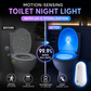 🚽✨ Motion-sensing toilet light – RGB glow, rechargeable, sanitizing & fun!