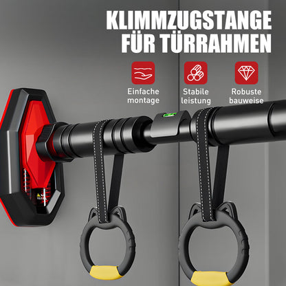 💪🚪 Pull-up-stång för dörrkarm – 50 % RABATT! Triangulär, halkfri bas, dubbel fjäderförstärkning – stabil, säker, utan borrning. 🔥🏠