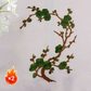 Elegant strykmärke med plommonblomstmotiv