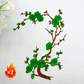 Elegant strykmärke med plommonblomstmotiv