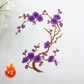 Elegant strykmärke med plommonblomstmotiv