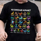 🦖 T-shirt för barn med lärorikt dinosauriealfabet