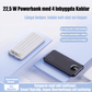 Snabbladdande powerbank med inbyggda kablar
