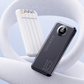 Snabbladdande powerbank med inbyggda kablar