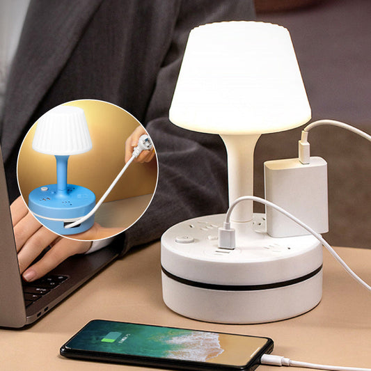 ❄️ 50 % rabatt under en begränsad tid! 💡 Nattlampa med eluttag och USB-port – snygg sänglampa med laddstation, lämplig för sovrum, arbetsrum och studentrum.