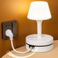 ❄️ 50 % rabatt under en begränsad tid! 💡 Nattlampa med eluttag och USB-port – snygg sänglampa med laddstation, lämplig för sovrum, arbetsrum och studentrum.