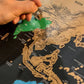 🌍Resedagbok med skrapbar världskarta | Skrapa för att dokumentera dina resor, snygg väggdekoration och den perfekta presenten till globetrotter!