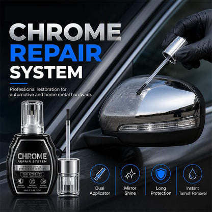 ✨🖊️ 50 % RABATT IDAG! Återställ matt och anlupen krom till strålande glans – enkel DIY-reparation & långvarigt skydd! 🚗🏠
