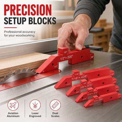 📢📢50% RABATT !! ⏰Uppställningsblock i aluminiumlegering för träbearbetning