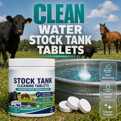 💧🐄 50 % rabatt! Slipp oroa dig för smutsiga vattenkar eller envis kalkbeläggning! Dessa rengöringstabletter avlägsnar effektivt smuts och avlagringar!
