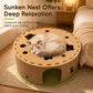 Felt Donut Cat Tunnel Bed and Interactive Toy