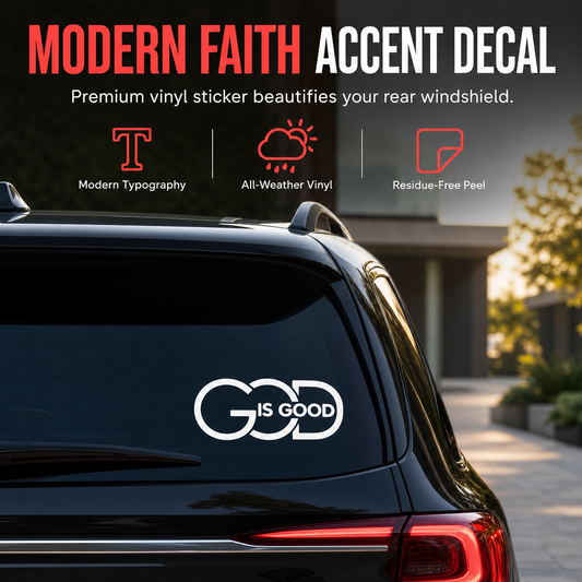 God Is Good Car Sticker Rear Window and Vehicle Body Decorative Decal