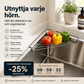 💧🧽 50 % rabatt! En osynlig hjälpare i hörnet vid diskhon som håller arbetsbänken snygg och prydlig! Slipp vattenfläckar och stök – få en välordnad och prydlig diskho.