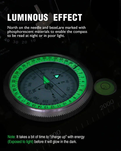 Multifunktionell navigeringskompass för målinriktning