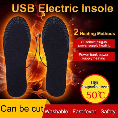 USB-uppvärmda skoinlägg