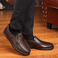 Gratis leverans - DRESSYE Loafers i äkta läder för män med mjuk innersula Casual Business Slip On Loafers