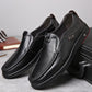 Gratis leverans - DRESSYE Loafers i äkta läder för män med mjuk innersula Casual Business Slip On Loafers