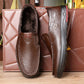 Gratis leverans - DRESSYE Loafers i äkta läder för män med mjuk innersula Casual Business Slip On Loafers