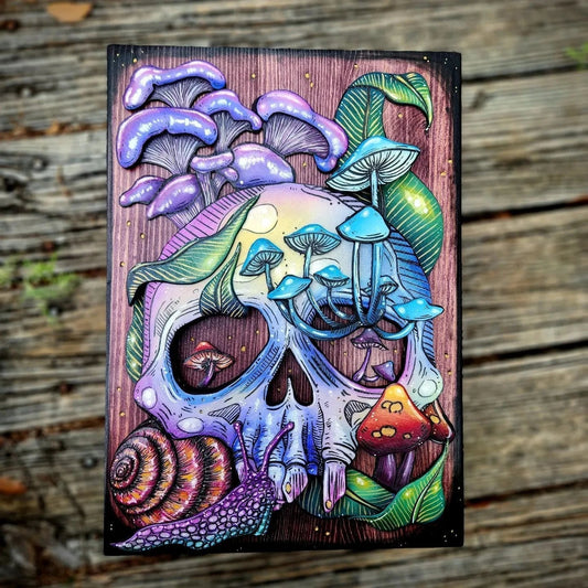 🔥Sista dagen 50 % RABATT🔥2023 Architecturm® Skull and Nature Hidden Key Box